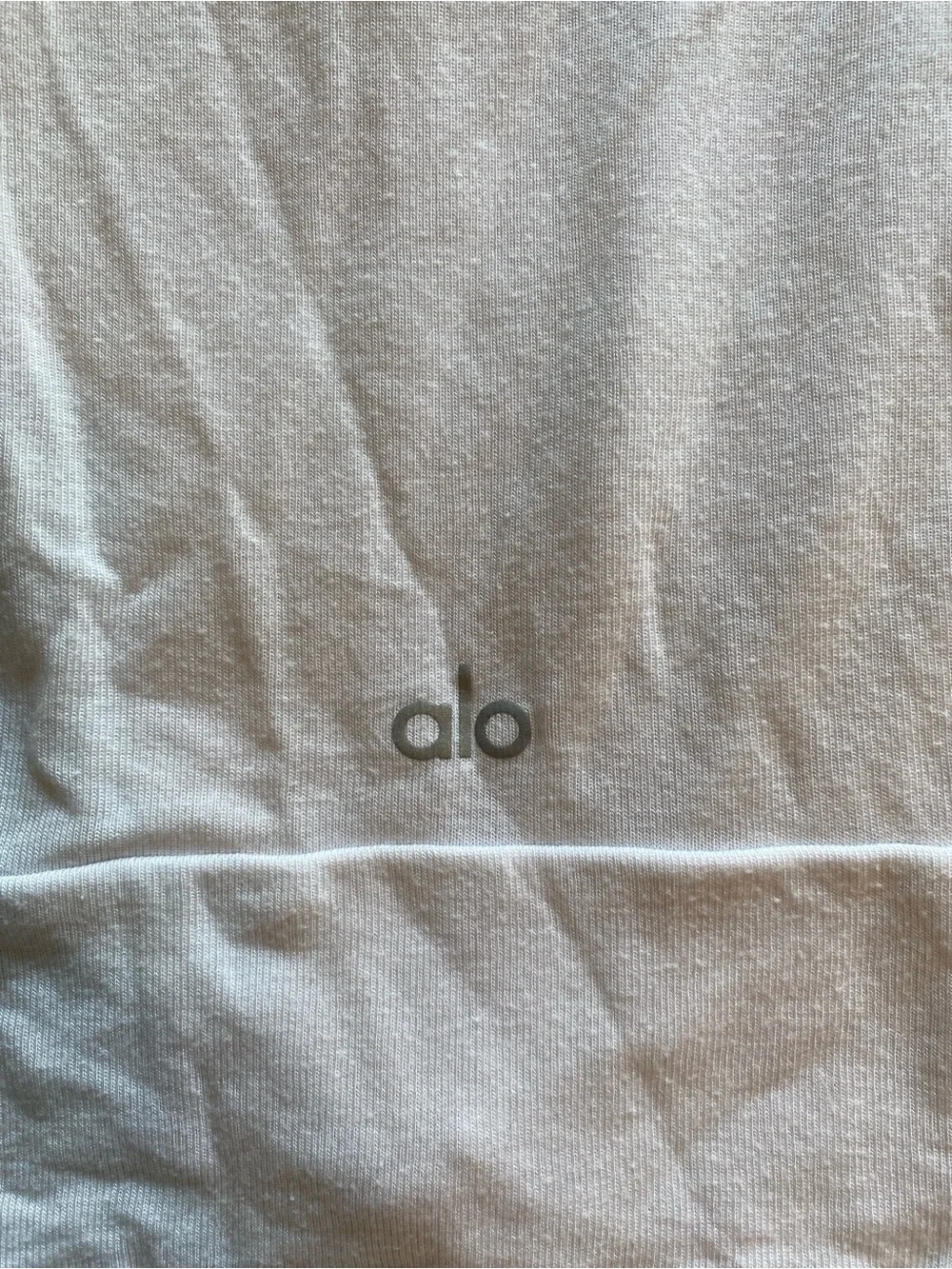 ALO White Twist-Front Long Sleeve Top - Women